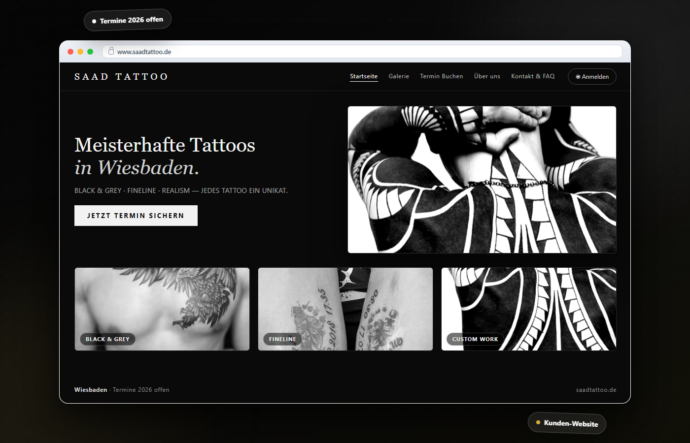Saad Tattoo website